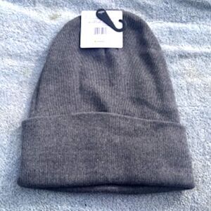 Knit "Toboggan Style" Winter Caps . {3} Hat Bundle . All the Same Color {Gray}